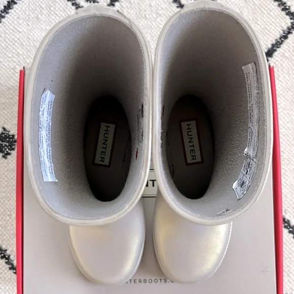 Hunter Kid’s Unisex Original First Nebula Rain Boots - Pale Gold - Picture 6 of 12